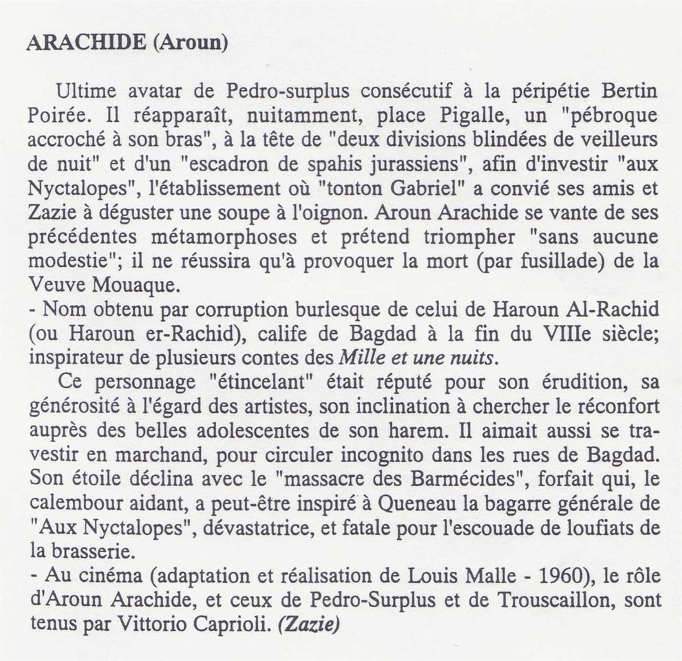  ARACHIDE (Aroun) 